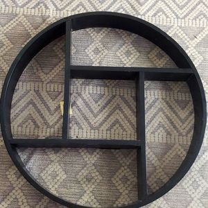 Espresso round shelf